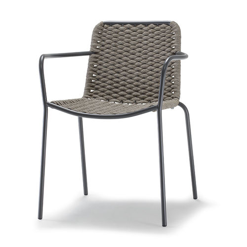 Contemporary chair - CANNES/LUX  - GRATTONI S.R.L. - outdoor / galvanised steel / painted metal