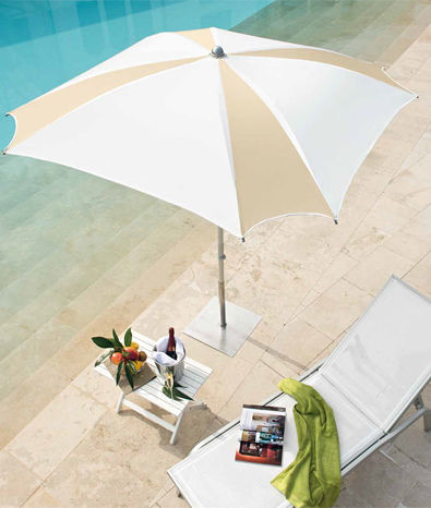 Square parasol - MONDRIAN - OMBRELLIFICIO R.T. MAGNANI S.R.L. - mast-centered / fabric / aluminum
