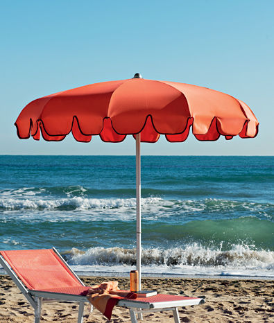 Round parasol - CHARLESTON - OMBRELLIFICIO R.T. MAGNANI S.R.L. - mast-centered / fabric / aluminum