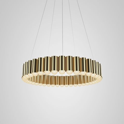 Contemporary chandelier - CAROUSEL MEDIUM - Lee Broom - glass / steel / tubular