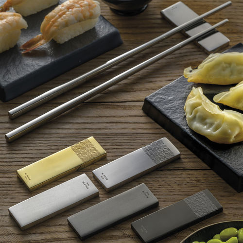Stainless steel chopsticks rest - Kyoto - EME POSATERIE S.R.L.