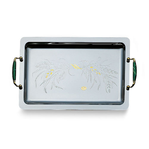 Polished stainless steel serving tray - LORY ORO 2000 : EA-LO-20 - EME POSATERIE S.R.L. - home