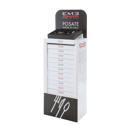Cardboard display rack - 1012 - EME POSATERIE S.R.L. - one-sided / for shop