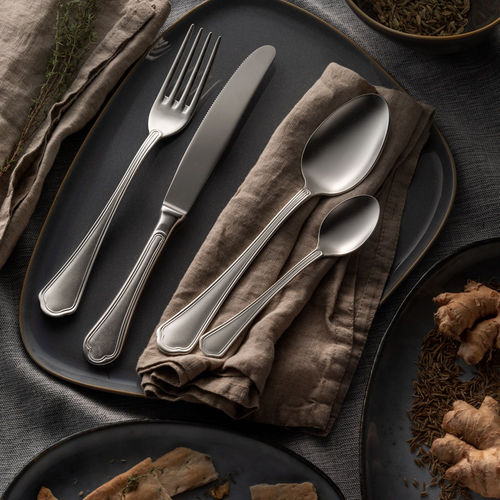 Stainless steel cutlery - Domus Sabbiato Argentato : DS/TSAAR - EME POSATERIE S.R.L.
