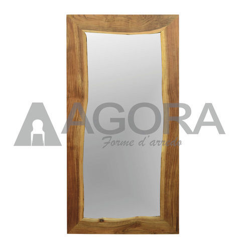 Wall-mounted mirror - NATURAL  - AGORA' SRL - traditional / rectangular / solid wood