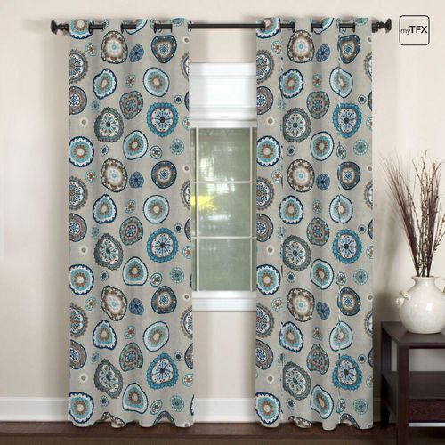 Eyelet curtain - MANDALA - SONOLYS - patterned / polyester