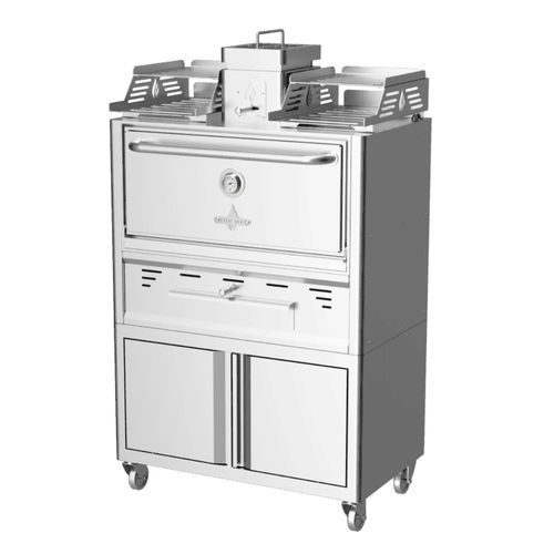 Charcoal oven - ROC74 - ROASTER - rotisserie / fan-assisted / free-standing