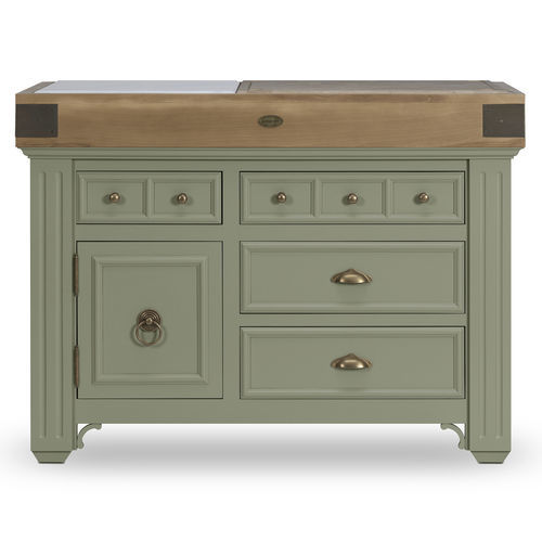 Traditional kitchen island - HO&Euml;DIC MM - De Kercoet - marble / granite / wooden