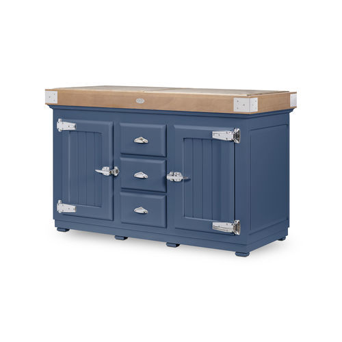 Traditional kitchen island - Sauzon GM - De Kercoet - marble / granite / wooden