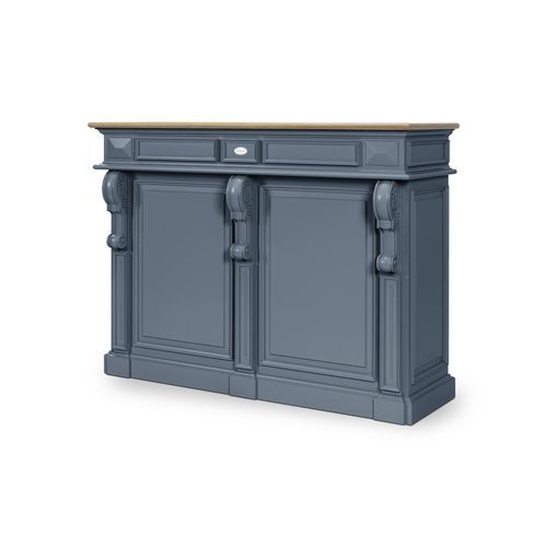 Bar counter - MARIUS MM - De Kercoet - wooden / brass / marble