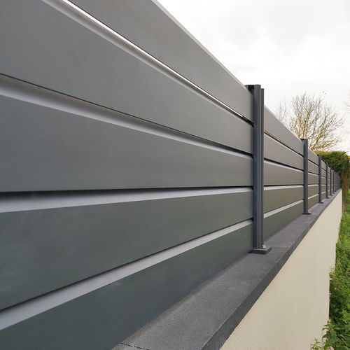 Louvered fence - DANUBE - Quaglia Diffusion - residential / aluminum ...