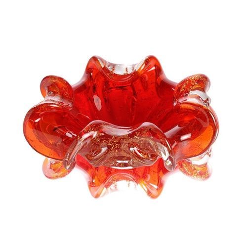 Murano glass centerpiece - Christmas flower - Wave Murano Glass srl - blown glass / contemporary / handmade