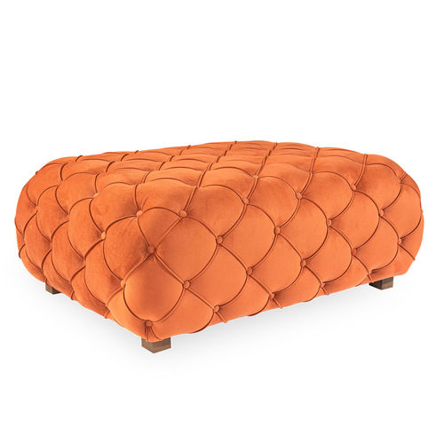 Chesterfield pouf Zeus NDESIGN fabric / rectangular / upholstered