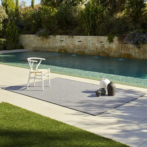 Contemporary rug - TERRA GORAFE IRON LINEN - Rols Carpets - patterned / PET / rectangular
