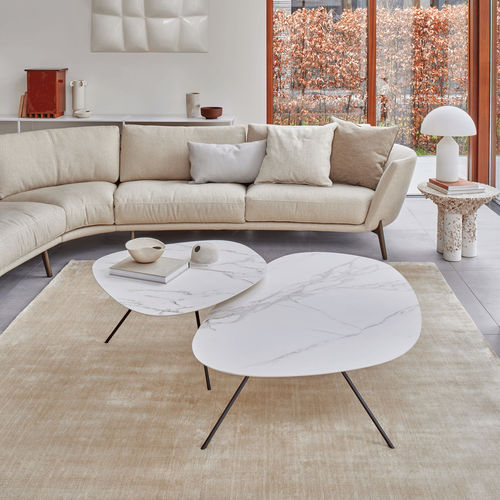 Contemporary coffee table - Liliom - Leolux Global bv - oak / walnut / lacquered wood