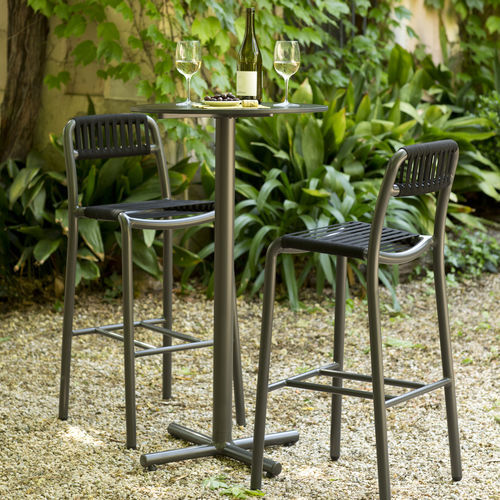 Contemporary high bar table - Bold - Lagranja Collection - plywood / HPL / iron
