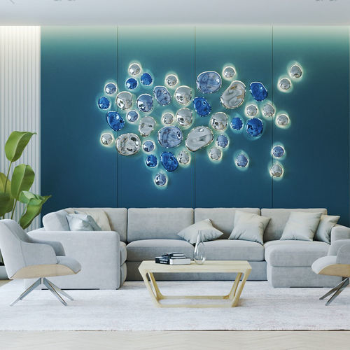 Contemporary wall light - NUGGETS  - Sans Souci s r.o. - indoor / metal / blown glass