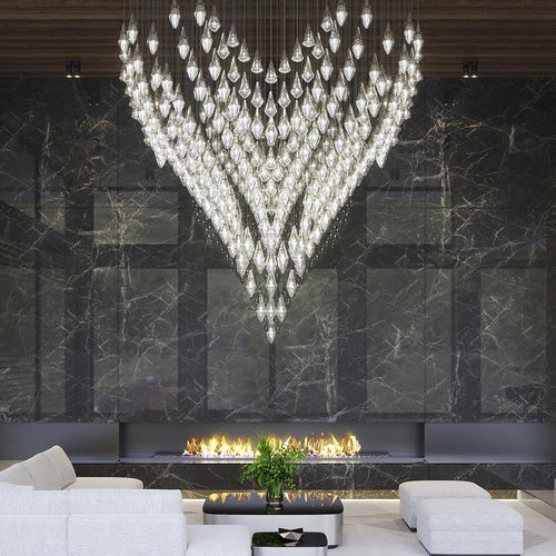 Contemporary chandelier - ZORE - Sans Souci s r.o. - crystal / commercial / geometric