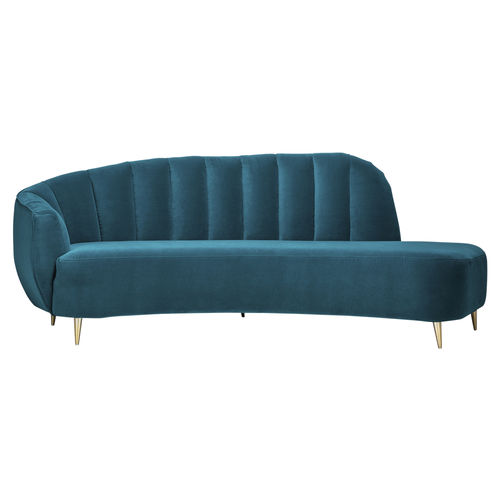 Contemporary sofa - Josephine Left LB - Satelliet Originals - fabric / leather / with armrests