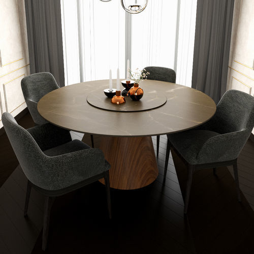 Contemporary table - PISA - Kico srl - walnut / ash / wood veneer