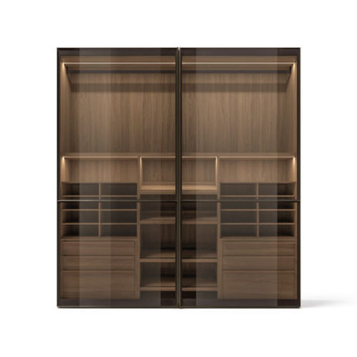 Modular wardrobe - VITRUM  - Kico srl - contemporary / glass / anodized aluminum
