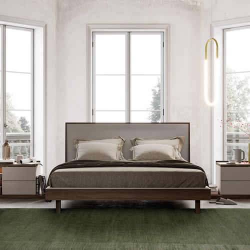 Double bed - MAYA - Kico srl - contemporary / with upholstered headboard / Made in Italy