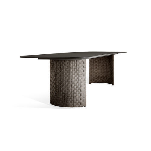 Contemporary dining table - jeri - IBTW In Between Outodoor Importaçãoe Exportação ltd - aluminum / aluminum base / rectangular