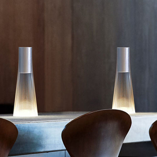Table lamp - CANDÉL - Pablo Designs - anodized aluminum / PMMA / contemporary
