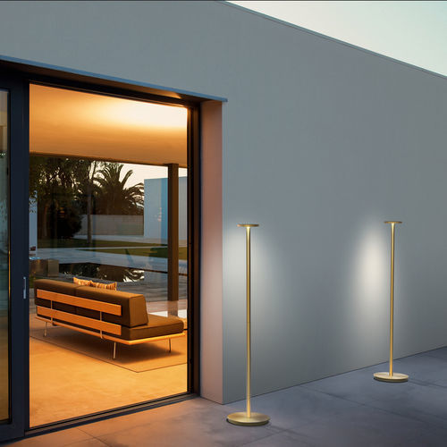 Floor-standing lamp - LUCI  - Pablo Designs - aluminum / polycarbonate / contemporary