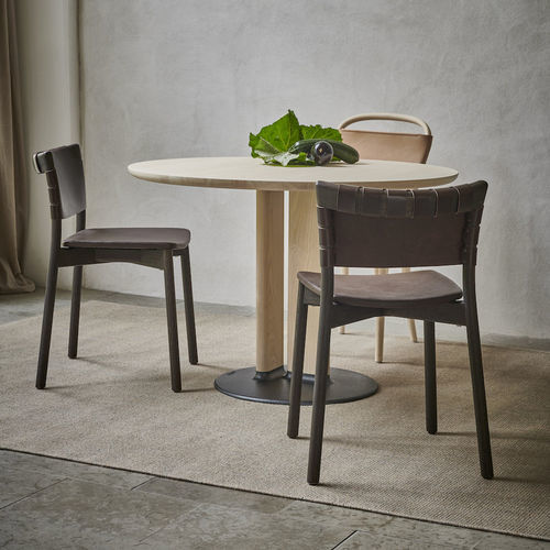 Contemporary chair - NORDIC  - Gemla Fabrikers AB - indoor / leather / ash base