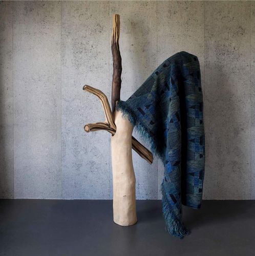 Fabric throw blanket - Coup De Foudre - Evolution 21 - Karine Bonjean bv - feather / PES