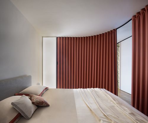 Interior door - residential - Dooor srl - fabric / PVC / sliding