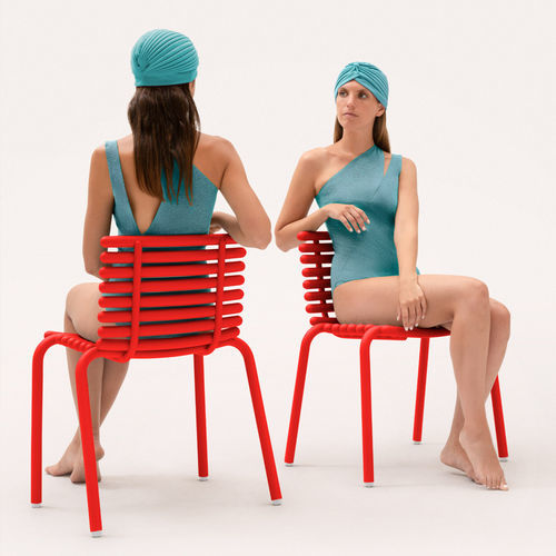 Contemporary dining chair - TUBA  - Diabla - outdoor / beach / indoor