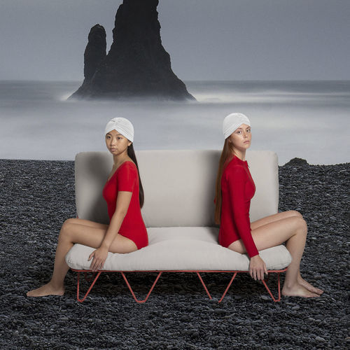 Contemporary sofa - VALENTINA UP - Diabla - outdoor / fabric / with removable cover
