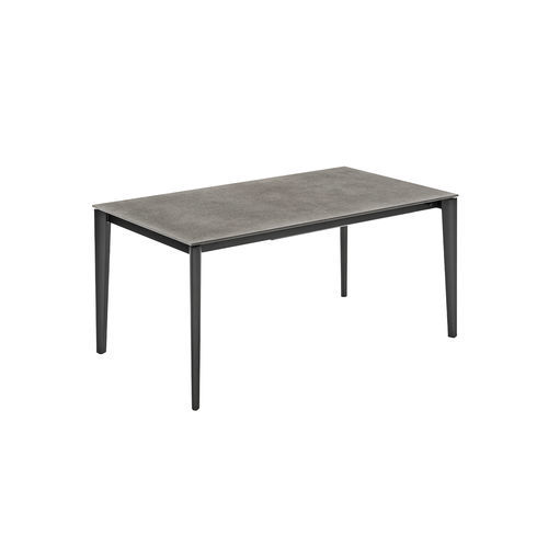 Contemporary table - ARTIC - Connubia - ceramic / melamine / metal base