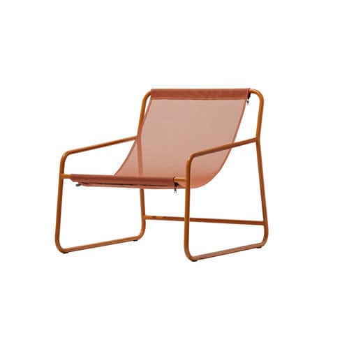 Contemporary armchair - EASY - Connubia - canvas / painted metal / green