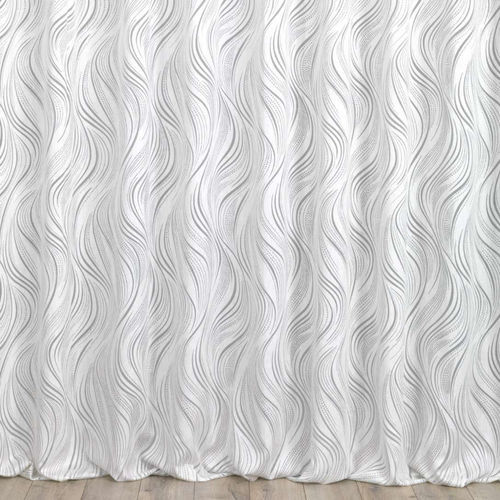 Curtain fabric - REFLECTIONS - Ciesse Tendaggi srl - wave pattern / polyester / viscose