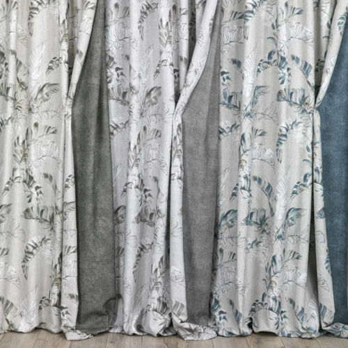 Curtain fabric - SYBARIUS - Ciesse Tendaggi srl - nature pattern / polyester / cotton