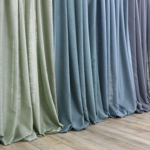 Plain sheer curtain fabric - FIAMMATO  - Ciesse Tendaggi srl - FR polyester / washable / fire-retardant
