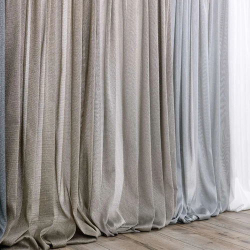 Plain sheer curtain fabric - VISCONTI  - Ciesse Tendaggi srl - polyester / washable / weave