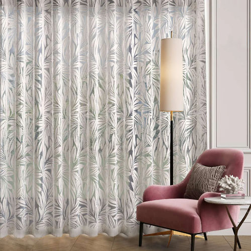 Curtain fabric - JULIA  - Ciesse Tendaggi srl - nature pattern / polyester / viscose