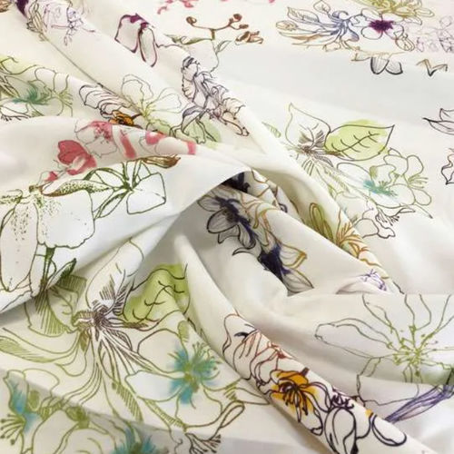 Curtain fabric - FLOWERS  - Ciesse Tendaggi srl - floral pattern / polyester / cotton