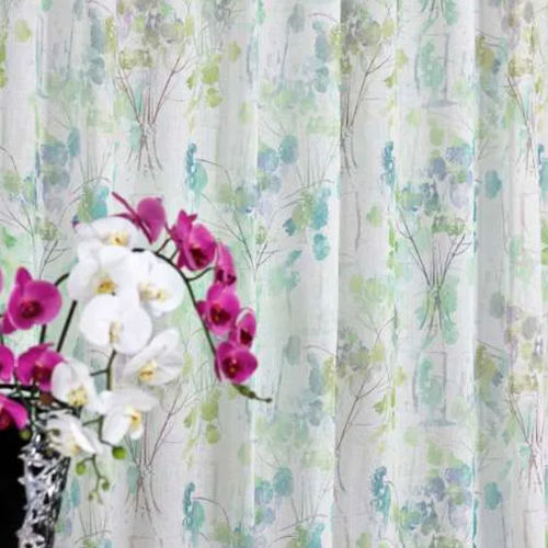 Curtain fabric - EPHREM  - Ciesse Tendaggi srl - floral pattern / linen / washable