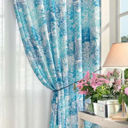 Curtain fabric - FAVIGNANA - Ciesse Tendaggi srl - floral pattern / linen / washable