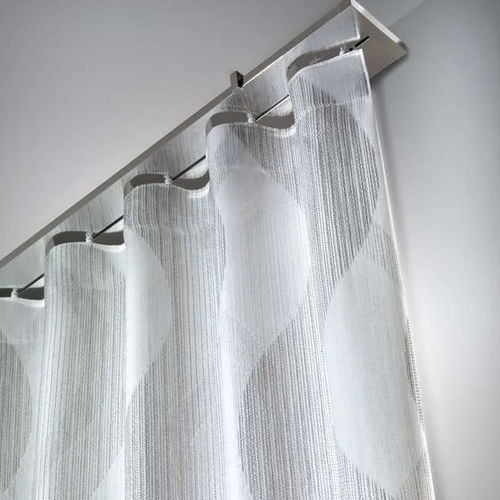 Patterned sheer curtain fabric - LIAM  - Ciesse Tendaggi srl - wool / polyester / acrylic