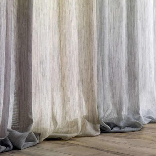 Plain sheer curtain fabric - BOMET  - Ciesse Tendaggi srl - polyester / FR polyester / washable