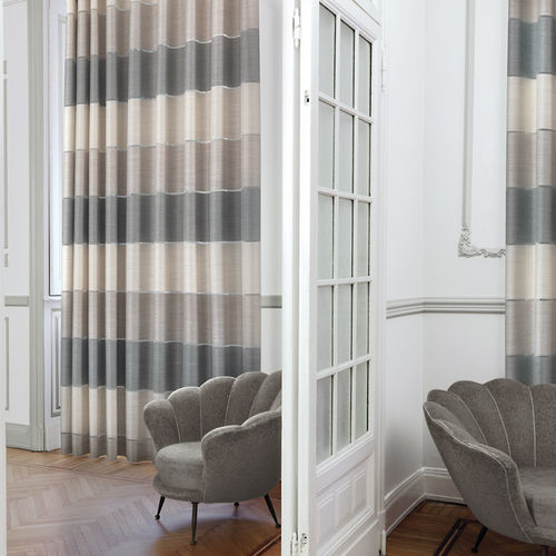 Curtain fabric - GARDENIA - Ciesse Tendaggi srl - striped / polyester / acrylic