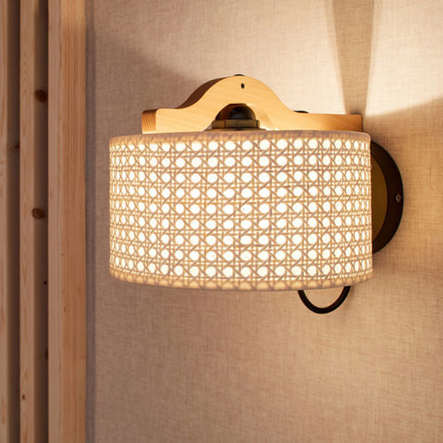Contemporary wall light - SERENA  - Aclara Lighting - indoor / fabric / wooden
