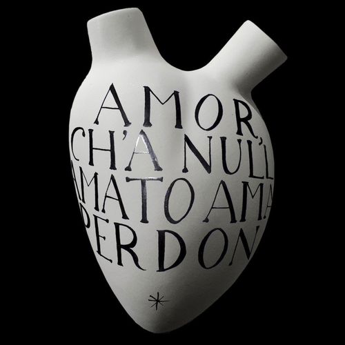 Contemporary vase - INFERNO - ELICA STUDIO - porcelain / handmade / Made in Italy