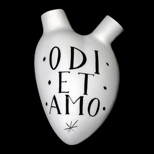 Contemporary vase - ODI ET AMO - ELICA STUDIO - porcelain / wall-mounted / handmade